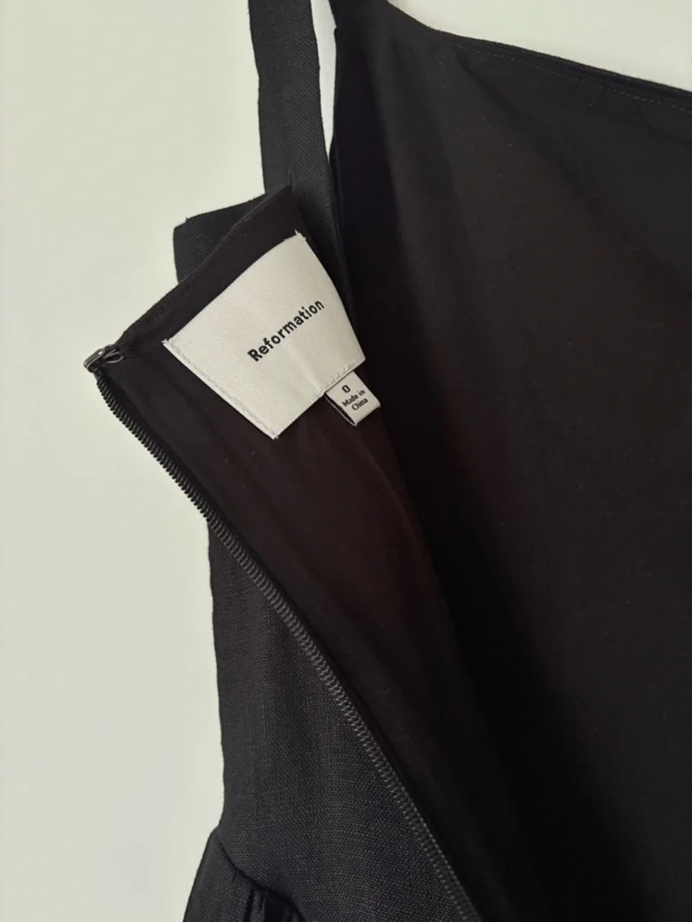 NEW Reformation Birdie Linen Sleeveless Midi Dress Black US 0 UK 4 - Picture 10 of 14